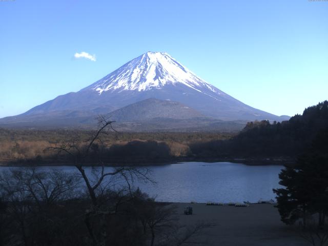 精進湖からの富士山