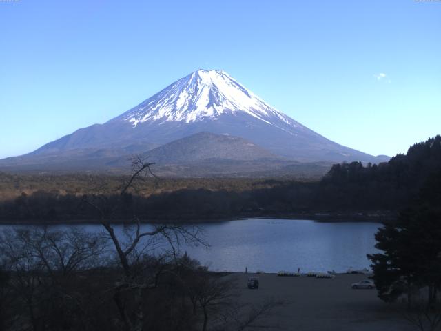 精進湖からの富士山