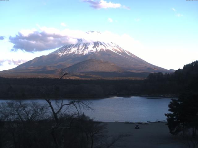 精進湖からの富士山