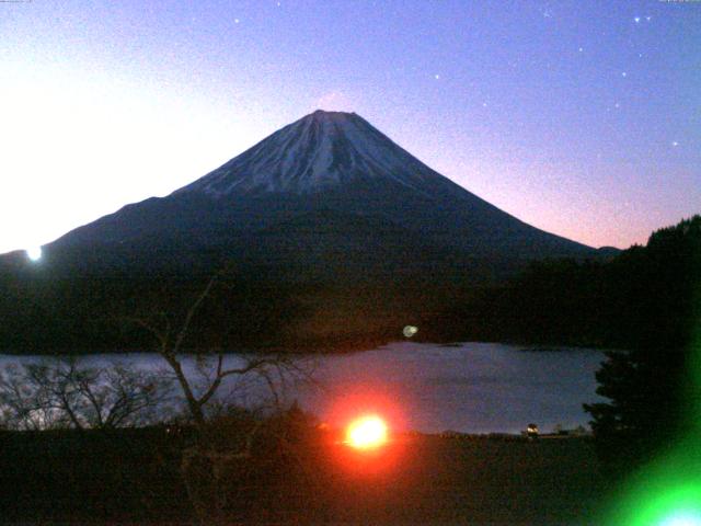 精進湖からの富士山