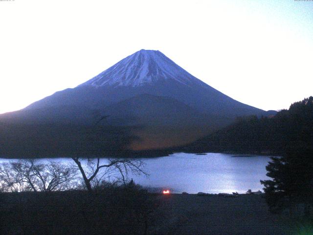 精進湖からの富士山