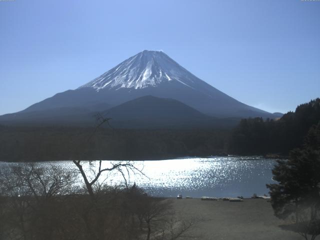 精進湖からの富士山