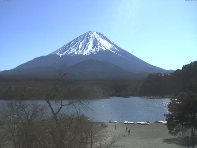 精進湖からの富士山