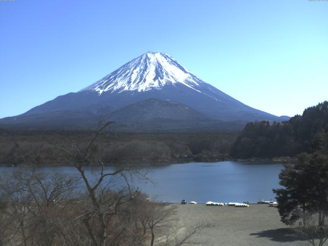 精進湖からの富士山