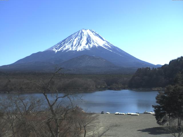 精進湖からの富士山