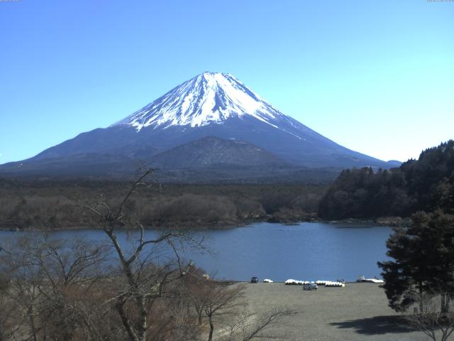 精進湖からの富士山