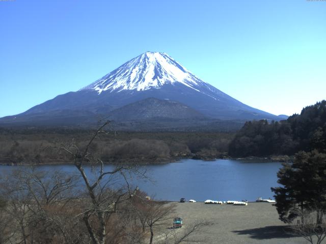 精進湖からの富士山