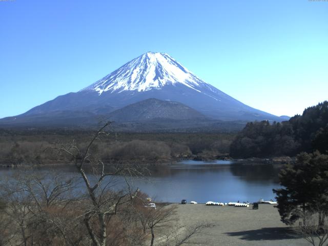 精進湖からの富士山