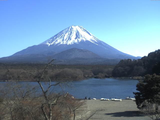 精進湖からの富士山