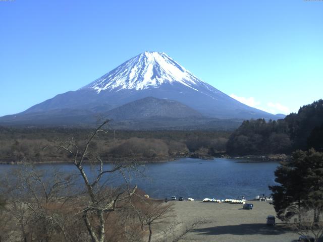 精進湖からの富士山