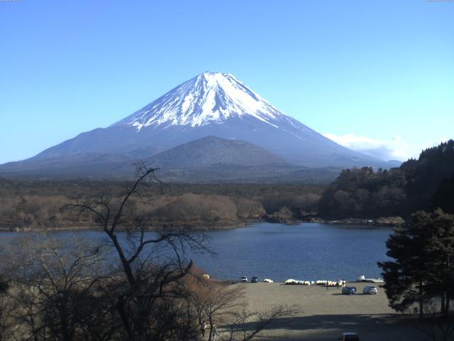 精進湖からの富士山