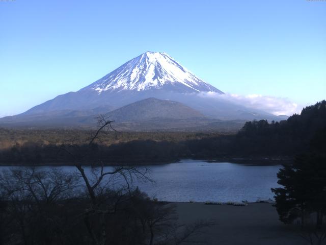 精進湖からの富士山