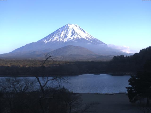 精進湖からの富士山