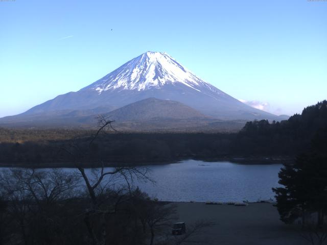 精進湖からの富士山