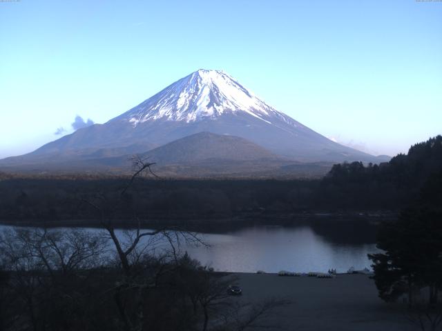 精進湖からの富士山