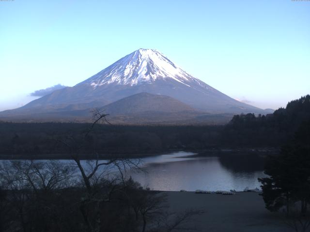精進湖からの富士山