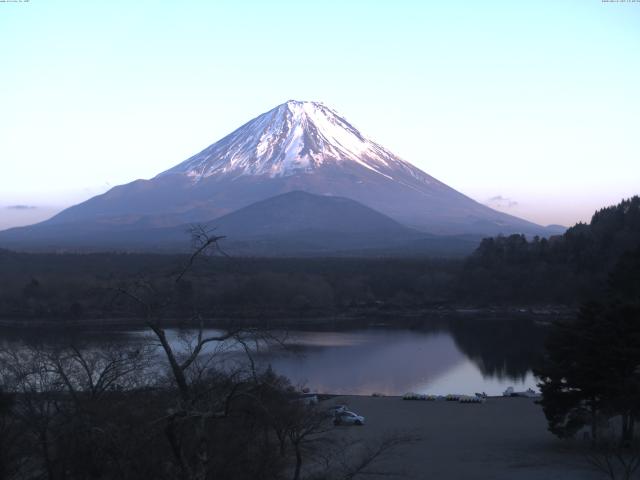 精進湖からの富士山