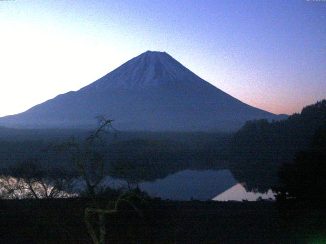 精進湖からの富士山