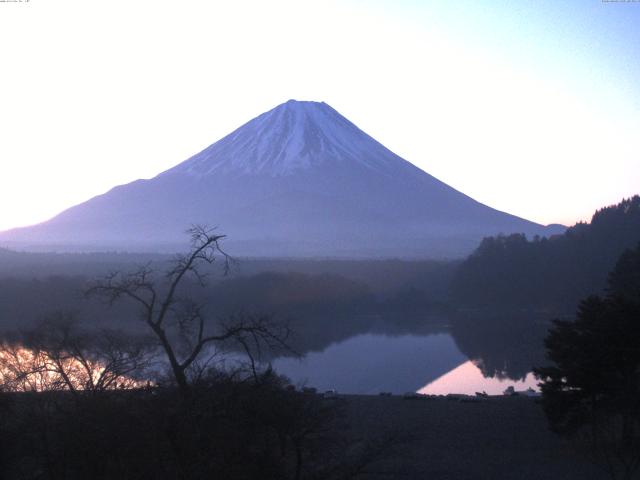 精進湖からの富士山