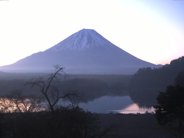 精進湖からの富士山