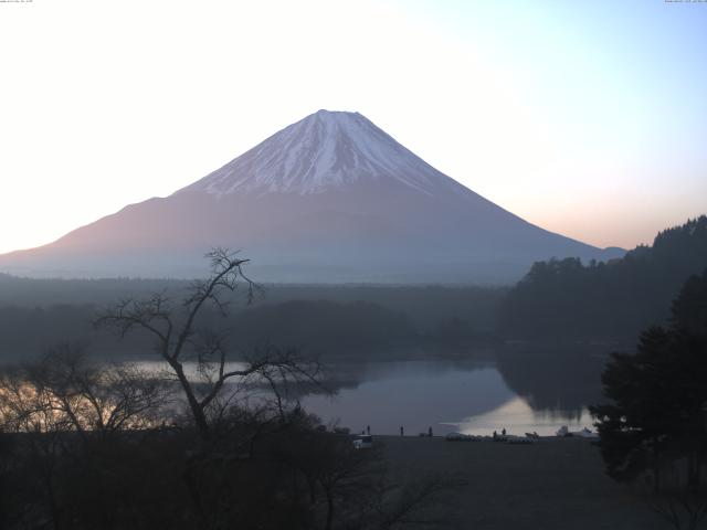 精進湖からの富士山