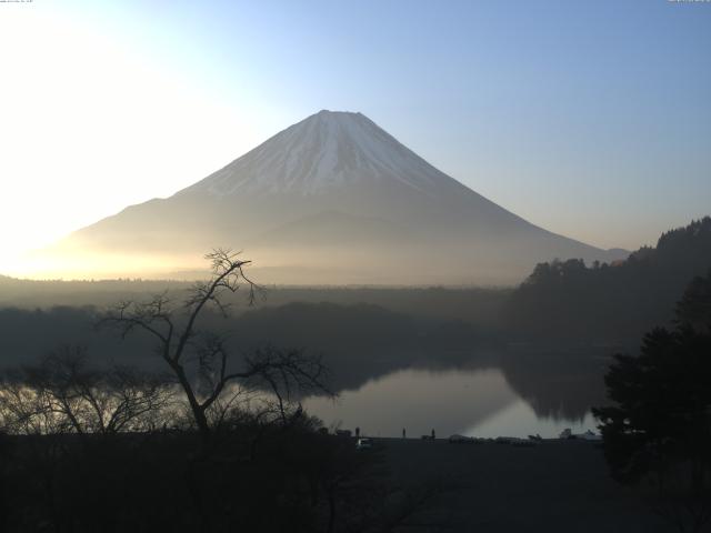 精進湖からの富士山
