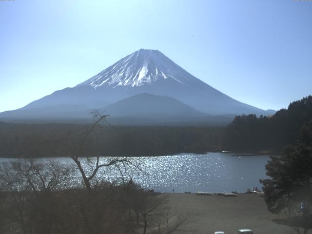 精進湖からの富士山