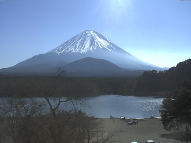 精進湖からの富士山