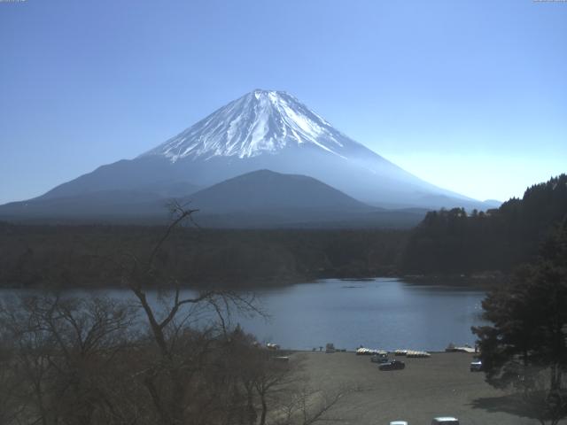 精進湖からの富士山