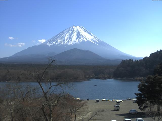 精進湖からの富士山