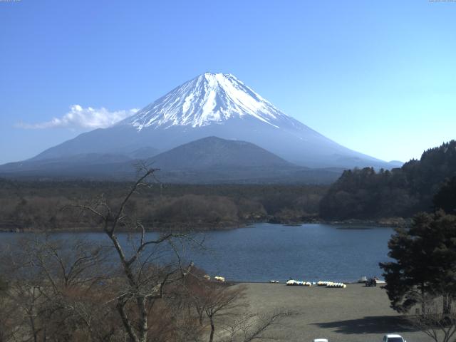 精進湖からの富士山