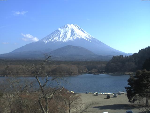 精進湖からの富士山