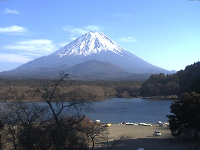 精進湖からの富士山
