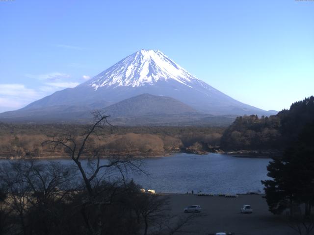 精進湖からの富士山