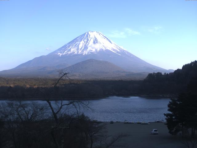 精進湖からの富士山