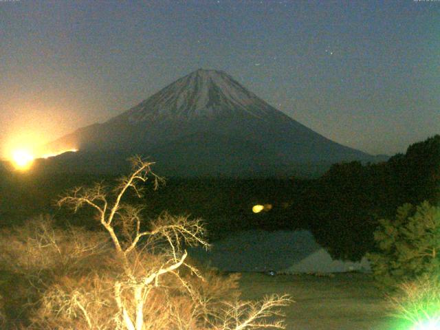 精進湖からの富士山