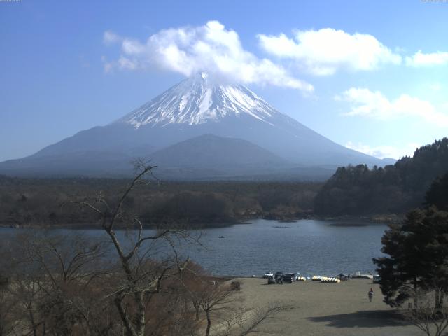 精進湖からの富士山