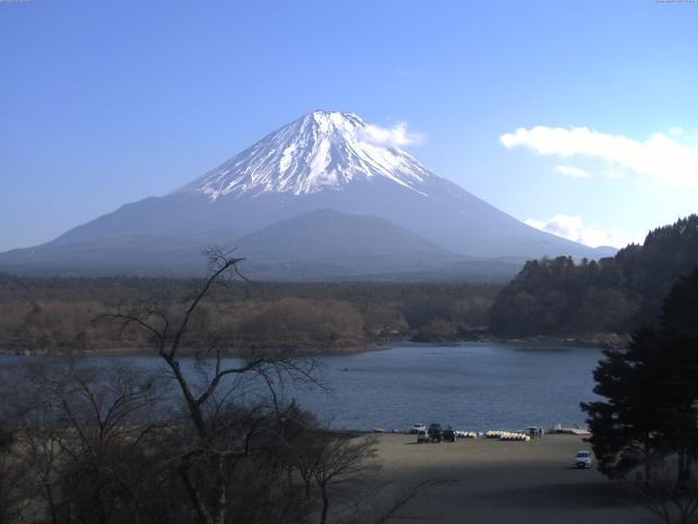 精進湖からの富士山