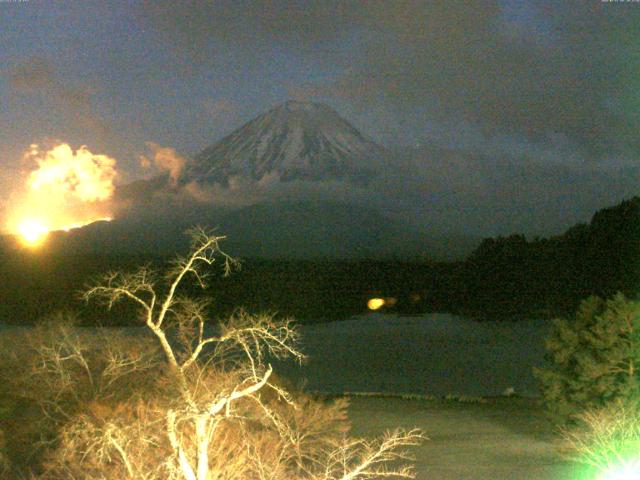 精進湖からの富士山