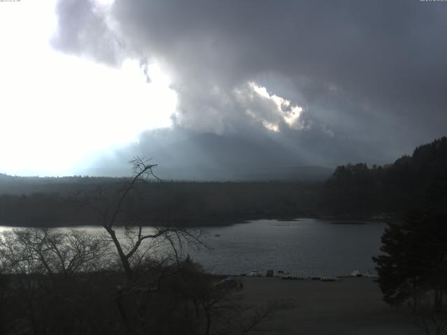 精進湖からの富士山