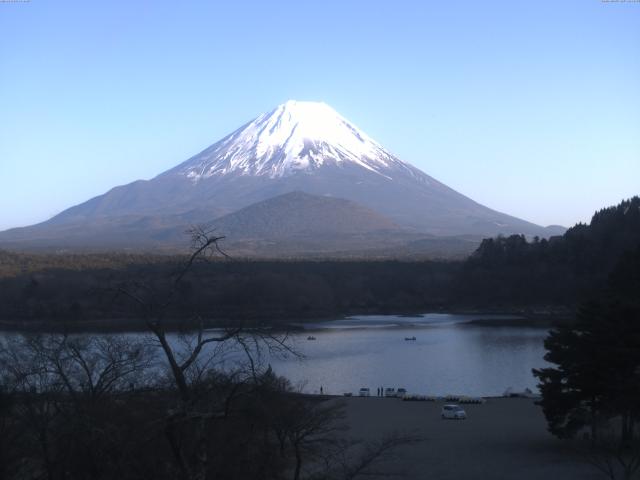 精進湖からの富士山