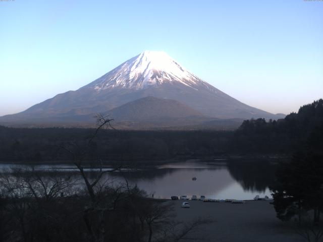 精進湖からの富士山