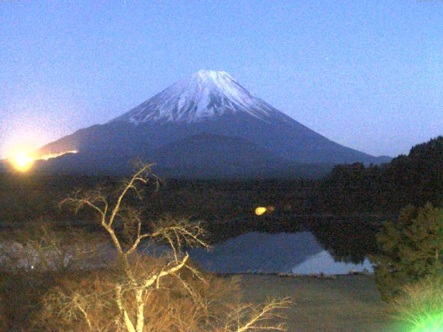 精進湖からの富士山