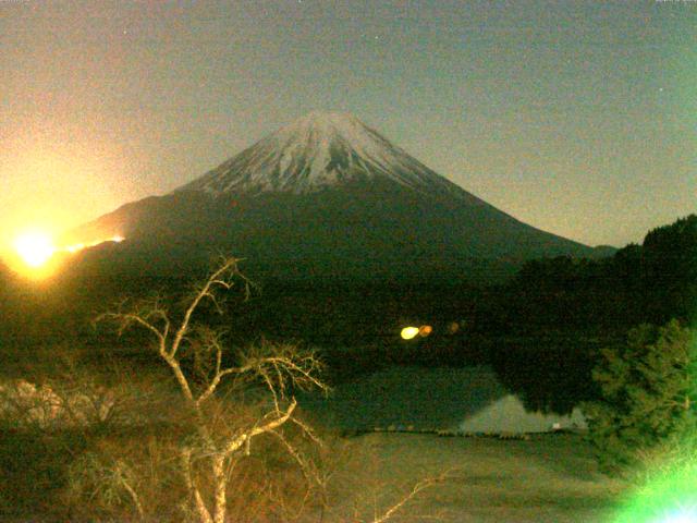 精進湖からの富士山