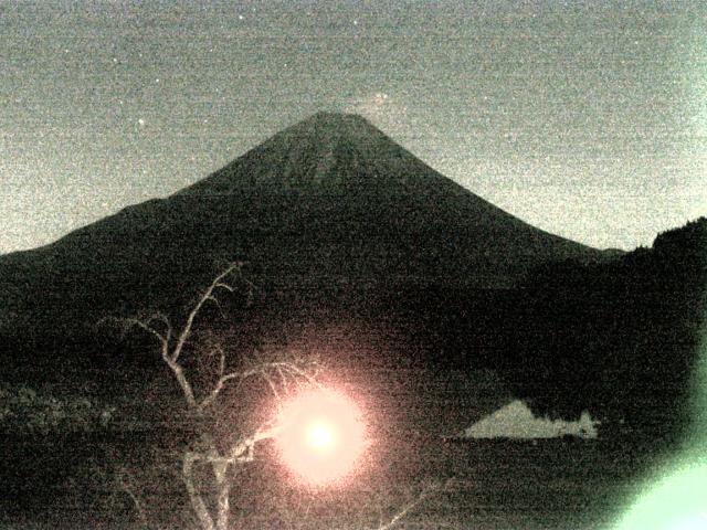 精進湖からの富士山