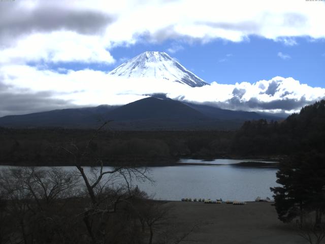 精進湖からの富士山