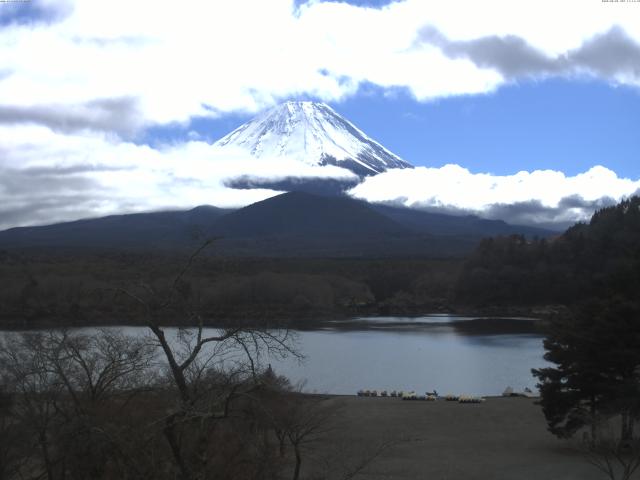 精進湖からの富士山