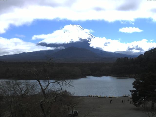 精進湖からの富士山