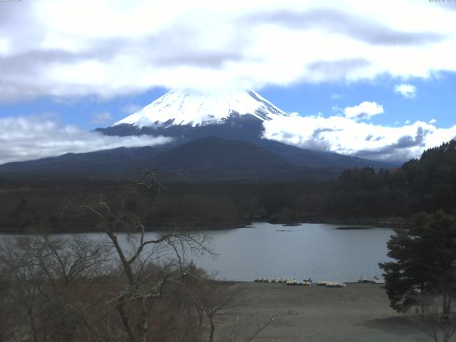 精進湖からの富士山