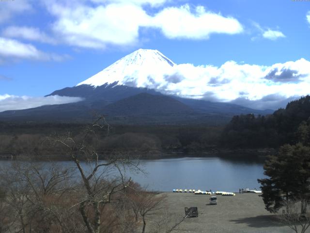 精進湖からの富士山
